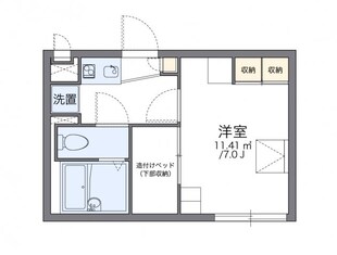 レオパレスタウンコート北田辺Ⅱの物件間取画像